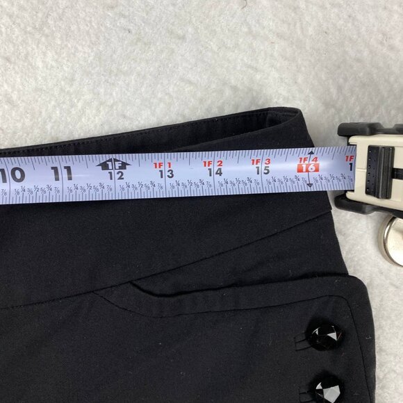 Black Button Polyester Rayon Blend - Picture 4 of 10